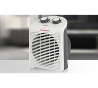 Clatronic HL 3761 Radiateur soufflant mobile et compact, 2 niveaux de chauffage (1000/2000 watts), Niveau froid inclus (fonction ventilateur), coloure blanc