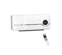 Radiateur électrique soufflant - HOMCOM - céramique - 1000/2000W - ventilateur thermostat minuterie - PP PA - 50x18,6x12,9cm - blanc