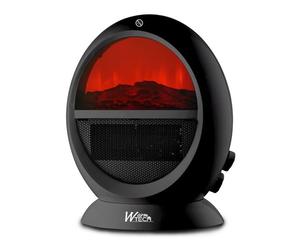 Chauffage soufflant oscillant 2000W - ambiance feu de bois.