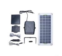 Chauffage soufflant solaire compact pour serre de camping et animaux | Structure compacte, transport facile, idéal pour le camping, les événements en plein air, la chaleur n'importe où
