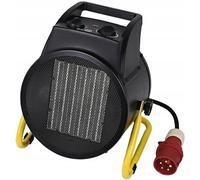 Chauffage ventilateur 5000W - Chauffage pour garage, atelier ou maison - Élément chauffant PTC économe en énergie - 3 modes (ventilateur/3300W/5000W) - Angle d'inclinaison réglable et protection contr