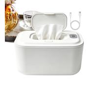 Chauffe- 3 réglages de température avec distributeur rechargeable | Chauffe-lingettes portable alimenté par USB de grande capacité pour garçon, fille, maman, papa, maison, salle de bain, hiver