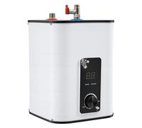 Chauffe-eau 8 l - Chauffe-eau sous table - 1500 W - Résistant à la pression - Écran LED - 0-65 °C - IPX4 - Compact avec prise européenne - Pour cuisine, salle de bain, lavabo, familles et locataires