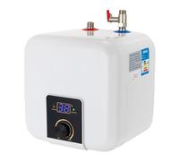 Chauffe-eau 8 L, Réservoir de stockage électrique, Chauffe-eau instantané 1500W 220V avec mini affichage numérique, soupape de sécurité, affichage numérique LED, pour cuisines, restaurants, écoles