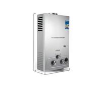 Chauffe-eau à gaz 6 L, chaudière GPL instantanée, eau chaude rapide, sécurité à plusieurs niveaux, contrôle de température LED, 6 L