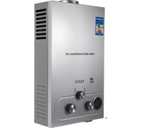 Chauffe-eau à gaz, chauffe-eau instantané sans réservoir 36 kW, affichage de la température par LED, mode été/hiver, 18 l