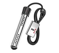 Chauffe-Eau À Immersion 2000W avec Minuterie Arrêt Automatique Chauffage de Bain à Remous, Indicateur de Température