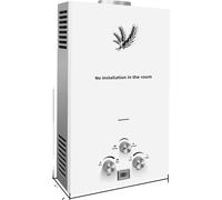 Chauffe-eau au GPL, mural, écran LED, blanc, 12 l
