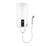 Chauffe-eau chaude 35/50/60/80L, robinet et douchette à main, 2000 W IPX4, économie d'énergie, max. 75 °C, montage mural, connecteur G1/2 (blanc, 50 L)