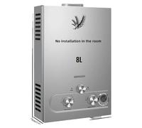 Chauffe-eau, chauffage efficace, acier inoxydable durable, 16 kW, 8 litres