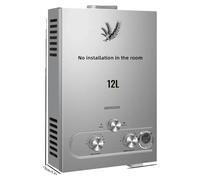 Chauffe-eau, chauffage performant, acier inoxydable durable, 24 kW, 12 litres