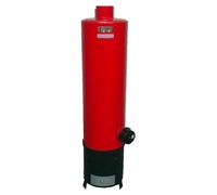 Chauffe-eau combiné de 80 litres, fonctionnant au combustible solide et à l'électricité, avec valve de sécurité – Rouge. Chauffe-eau pour eau chaude, fonctionnant au bois et à l'électricité, pour la m