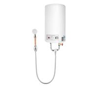 Chauffe-eau électrique 2000 W, chauffe-eau de 50 litres, réservoir mural, avec unité de douche et protection contre les fuites.