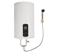 Chauffe-eau électrique - 30 l - Prise européenne - Raccord G1/2 - Réglage de la température de 25 à 75 °C - Acier inoxydable/émail - Blanc