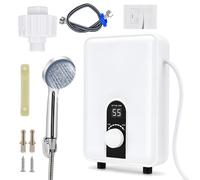 Chauffe-eau électrique, 5500 W, écran numérique, indice de protection IPX4, épaisseur de 6 cm