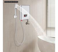 Chauffe-eau électrique - 6500 W - Acier inoxydable - Blanc - Pour salle de bain et caravane