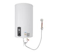Chauffe-eau électrique 70 l 2000 W avec kit de douche | 35-75 °C, IPX4, protection 4 fois, avec kit de douche, réservoir émaillé, pour douche et évier