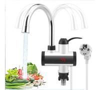 Chauffe-eau électrique avec écran LCD et tuyau de vidange flexible
