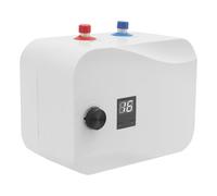 Chauffe-eau électrique avec réservoir de 6 l, 1500 W | Mini chauffe-eau avec numérique, plage de température : 0-65 °C, montage mural et sur pied