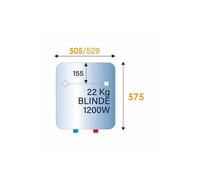Chauffe-eau Blindé Vertical mural 200 Litres - à supprimer