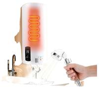 Chauffe-eau électrique, capacité de 60 litres, puissance de 2000 watts, installation verticale au mur, conception économe en énergie, haute résistance à l'eau