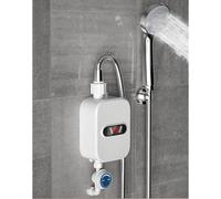 Chauffe-eau électrique instantané de 3 500 watts avec réglage de la température et kit de douche pour la salle de bains, la cuisine et le jardin