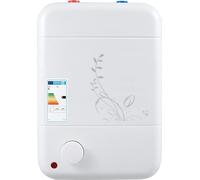 Chauffe-eau électrique - Mini chauffe-eau 8 L - Chauffage rapide 1500 W - Pour la douche et la cuisine - Émail et acier inoxydable 316L - Blanc
