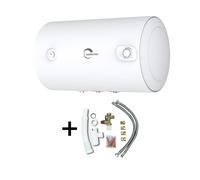 Chauffe Eau Electrique Mural Blindé Horizontal Bypso Sannover 100 Litres + Kit d'Installation Complet NF