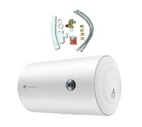 Chauffe Eau Electrique Mural Blindé Horizontal Bypso Sannover 50 Litres + Kit d'Installation Complet NF
