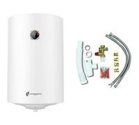 Chauffe Eau Electrique Mural Vertical Blindé Bypso Sannover 150 Litres + Kit d'Installation Complet NF Blanc G