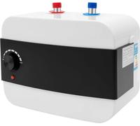 Chauffe-eau électrique - Petit chauffe-eau sous évier 6 l - 1500 W - Chauffage rapide - Contrôle par thermostat - Bouton rotatif - 220 V - Noir