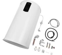Chauffe-eau électrique - Réservoir vertical - Capacité 70 l - 2000 W 220 V - IPX4 - Écran LED - Réglage de la température 25-75 °C - Blanc