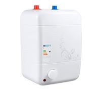 Chauffe-eau électrique sous évier - 1500 W - 8 l - Avec température réglable de 30 à 65 °C - Étanchéité IPX4 - Avec tube chauffant en acier inoxydable 316 L - Pour cuisine, salle de bain, appartement