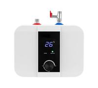 Chauffe-Eau Électrique Sous-Évier Compact 6L 1500W | Cumulus d'appoint 0-65°C à affichage LED Ballon d’Appoint pour Évier ou Lavabo