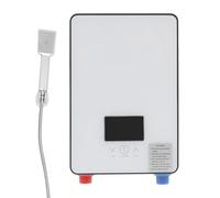Chauffe-eau électronique instantané - 6,5 kW - 220 V 29,5 A - Choix de la température : 30 à 55 °C - Avec affichage LED et douchette - Étanchéité IPX24 - Pour salle de bain, coiffeur