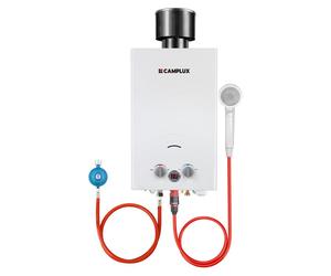 Chauffe-eau gaz à circulation, 10 litres/minute, 20 kW, pour camping et caravane