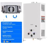 Chauffe-eau gaz, chauffage instantané, caractéristiques de sécurité, modèle OSRSQ-Blanc-18L-UE