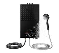 Chauffe Eau Gaz Portable Instantané Camping Douche Chauffante, Chauffe-Eau à Gaz Caravane Mobil Home Douchette Chauffage Sans Électricité Bouteille Gaz, 16L/18L/20L (18L)