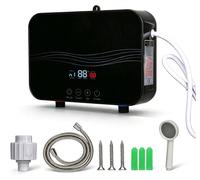 Chauffe-eau instantané 5500 W, 220 V, petit chauffe-eau, écran LED, 3 niveaux de puissance, indice de protection IPX4