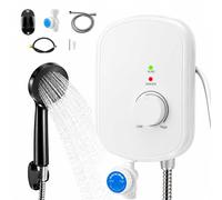 Chauffe-eau instantané 5500 W, 230 V, modèle compact, indice de protection IPX4, avec indicateur LED, plage de température 30-52 °C, couleur blanche