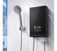 Chauffe-eau instantané 5500 W - Sans réservoir - Avec affichage numérique - Technologie de convertisseur de fréquence ±1 °C - Constance de précision - 6 niveaux de sécurité - Appareil mural compact