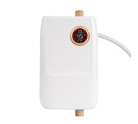 Chauffe-eau Instantané Électrique 5500W, Mini Chauffe-eau sans Réservoir 220V, Affichage LED et Protection Anti-Sèche, Économique et Compact, pour Lavabo, Cuisine et Salle de Bain