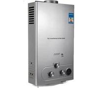 Chauffe-eau instantané, gaz propane LPG, acier inoxydable, 16L