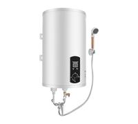 Chauffe-eau instantané vertical LED IPX4 30 l | Chauffe-eau 2000 W, 25-75 °C, chauffe-eau eau froide et chaude, douchette, robinet et tuyaux
