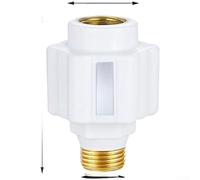 Chauffe-eau multi-usage mural anti-électricité, connecteur de sécurité anti-fuite, barrière isolée en métal ABS, 10,2 cm fileté (1 dent en aluminium)