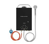 Chauffe-eau Portable 7L Propane, D'extérieur Sans Réservoir À Gaz, Protections Multiples For Camping-Car, Cabine, Grange, Camping Salle de bain à domicile