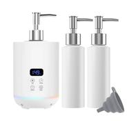 Chauffe-huile de massage avec deux distributeurs à pompe pour spa, distributeur de flacons et chauffe-lotion, écran LED, chauffe-flacon pour gel, appareil chauffant pour salon (Blanc)