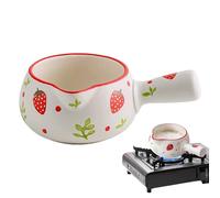 Chauffe-lait - motif fraise avec poignée - Pour beurre - Pour sauce, café, soupe, ragoût, cuisson des pâtes, sirop de sucre, pour femmes et filles