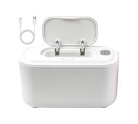 Chauffe-lingettes 3 Réglages De Température Chauffage Enveloppant | Chauffe-lingettes USB pour adultes Pour Salle De Bain Hiver Blanc