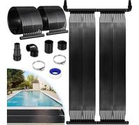 Chauffe-piscine solaire - Chauffe-piscine à collecteur solaire - XL - Longueur 500-600 cm - Largeur 75 cm - Pour piscines de 20-24 m³ - PE - Montage au sol